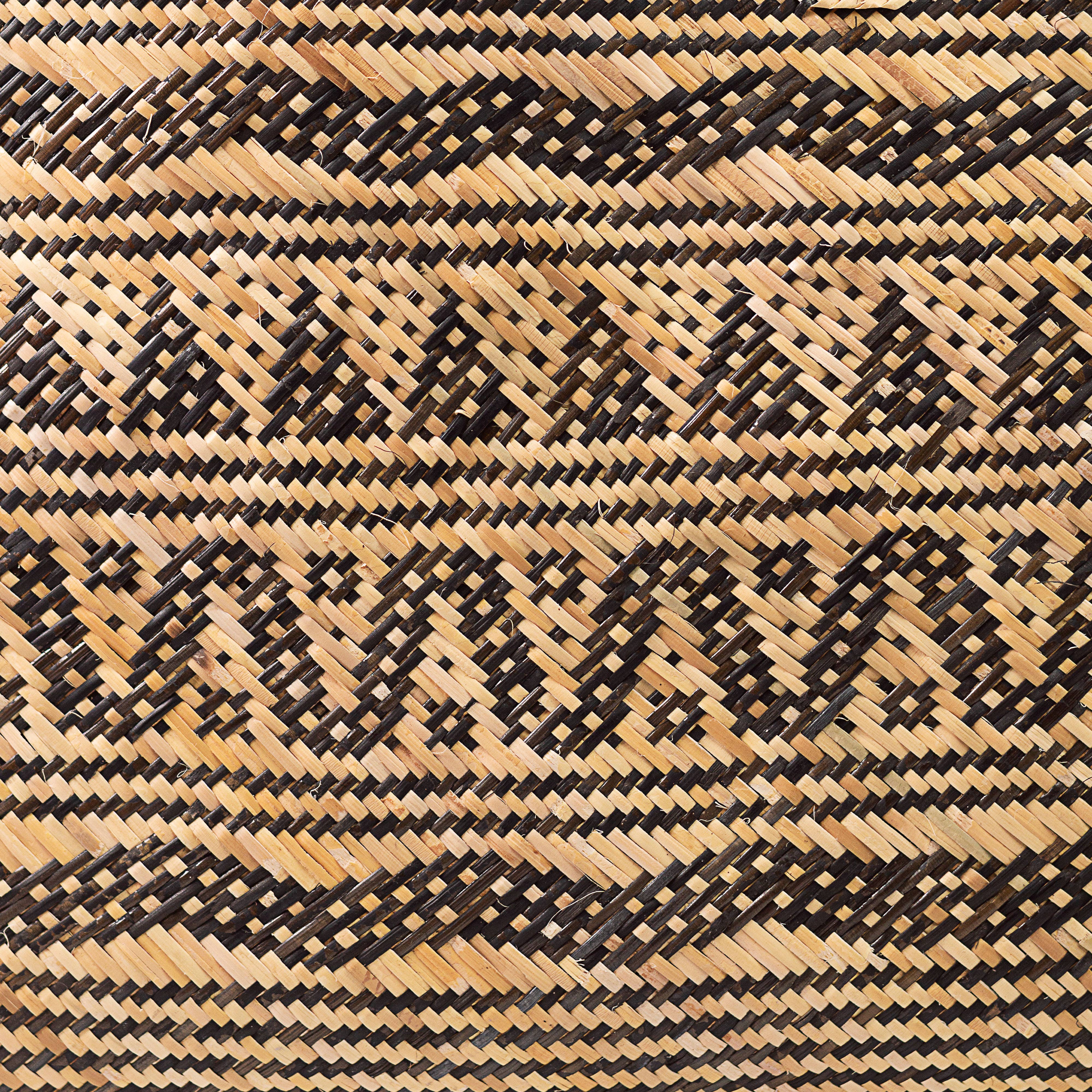 Handcrafted Rattan Patterned Tote