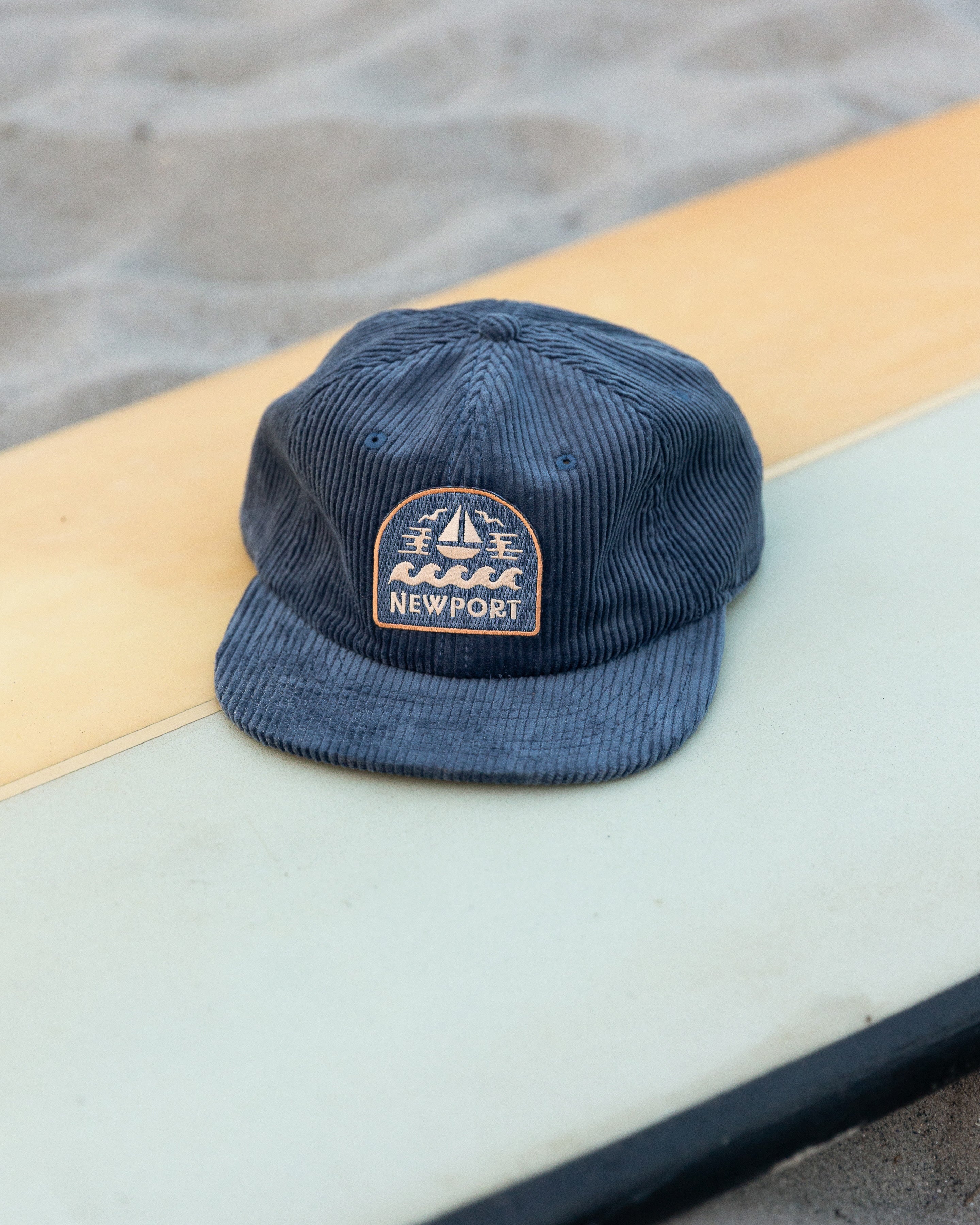 Newport Deep Blue Cord Hat