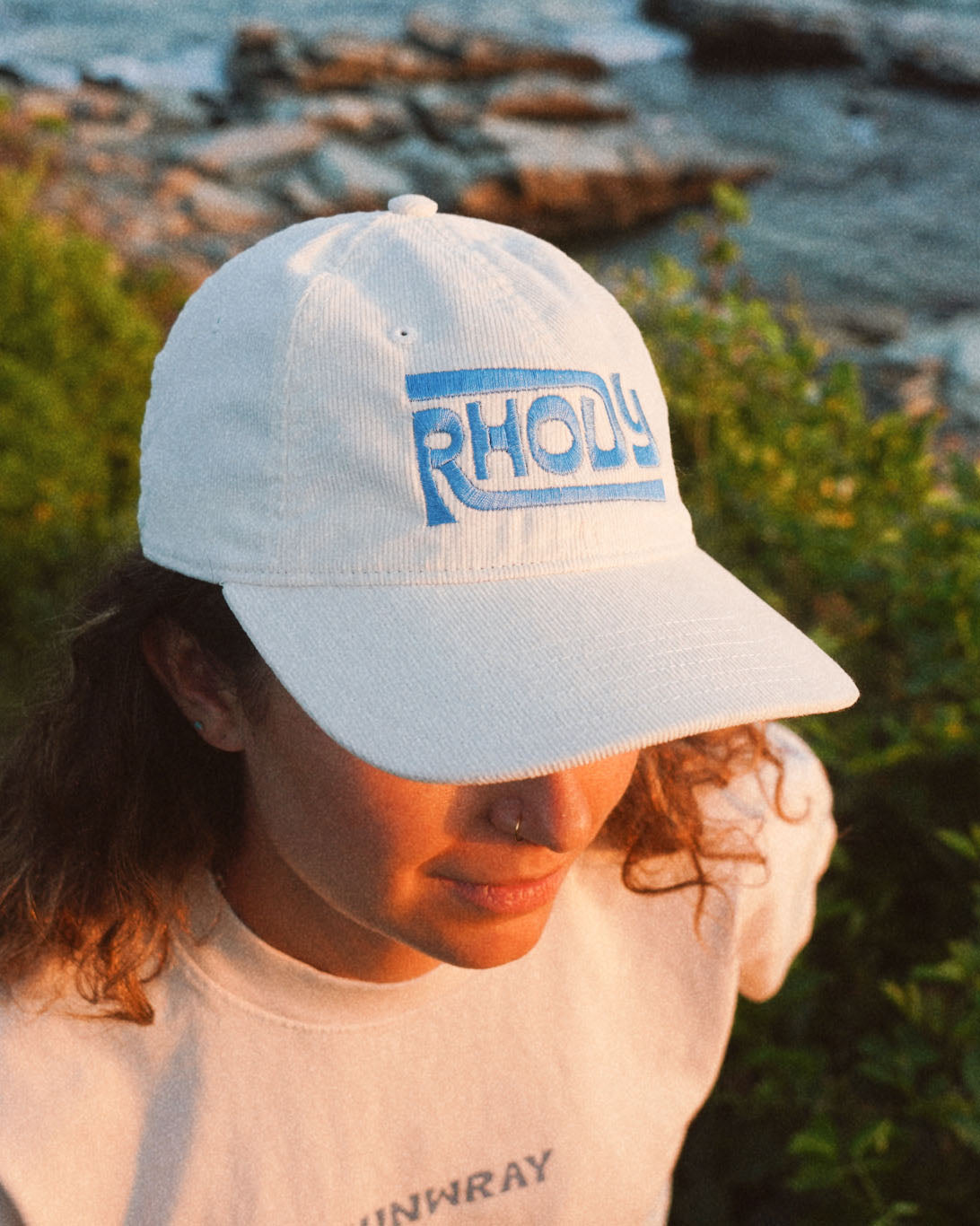 Rhody White Cord Dad Hat