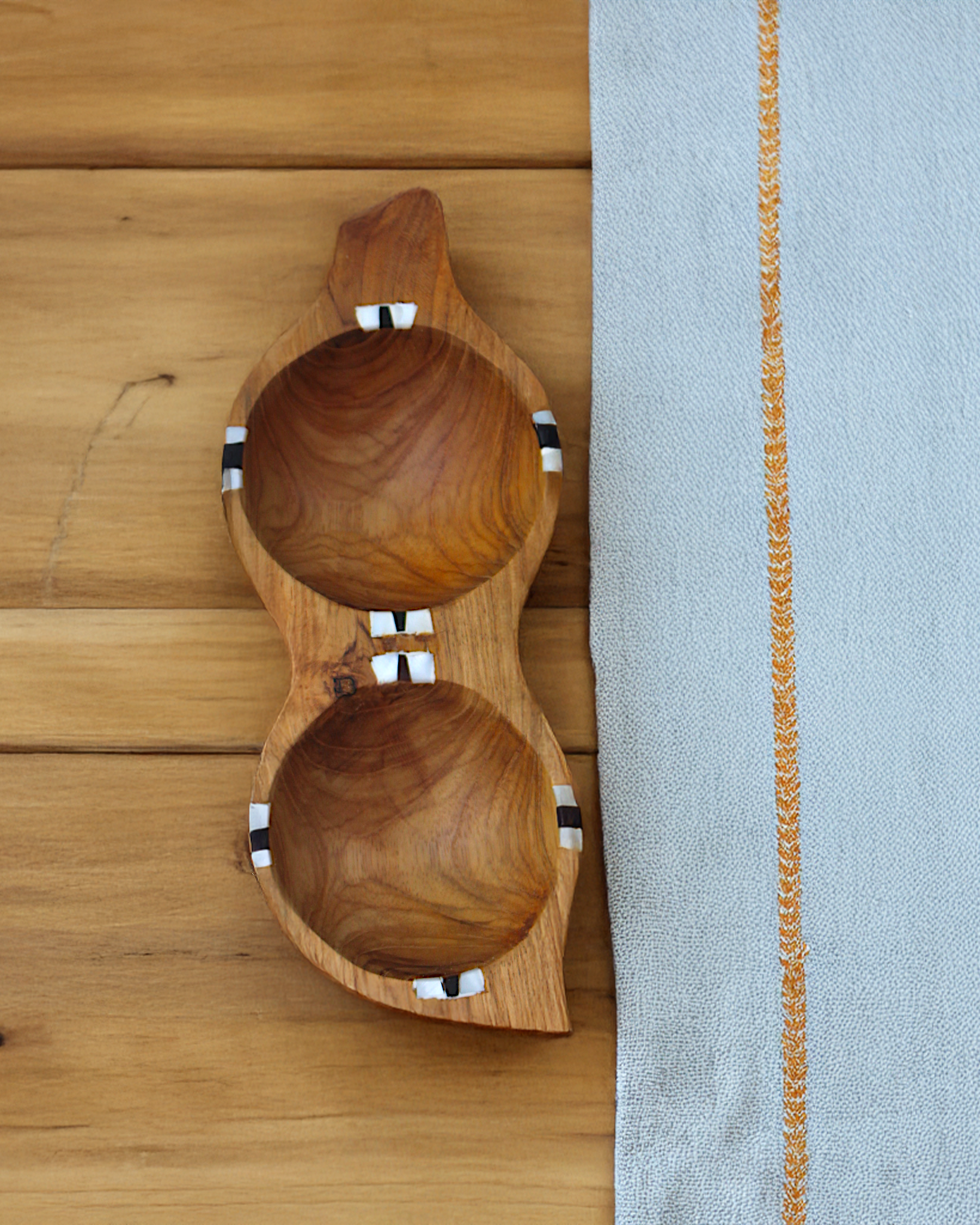 Teak Spice Serving Bowl