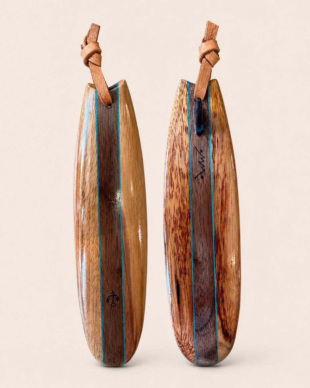 Handcrafted Wooden Surfboard