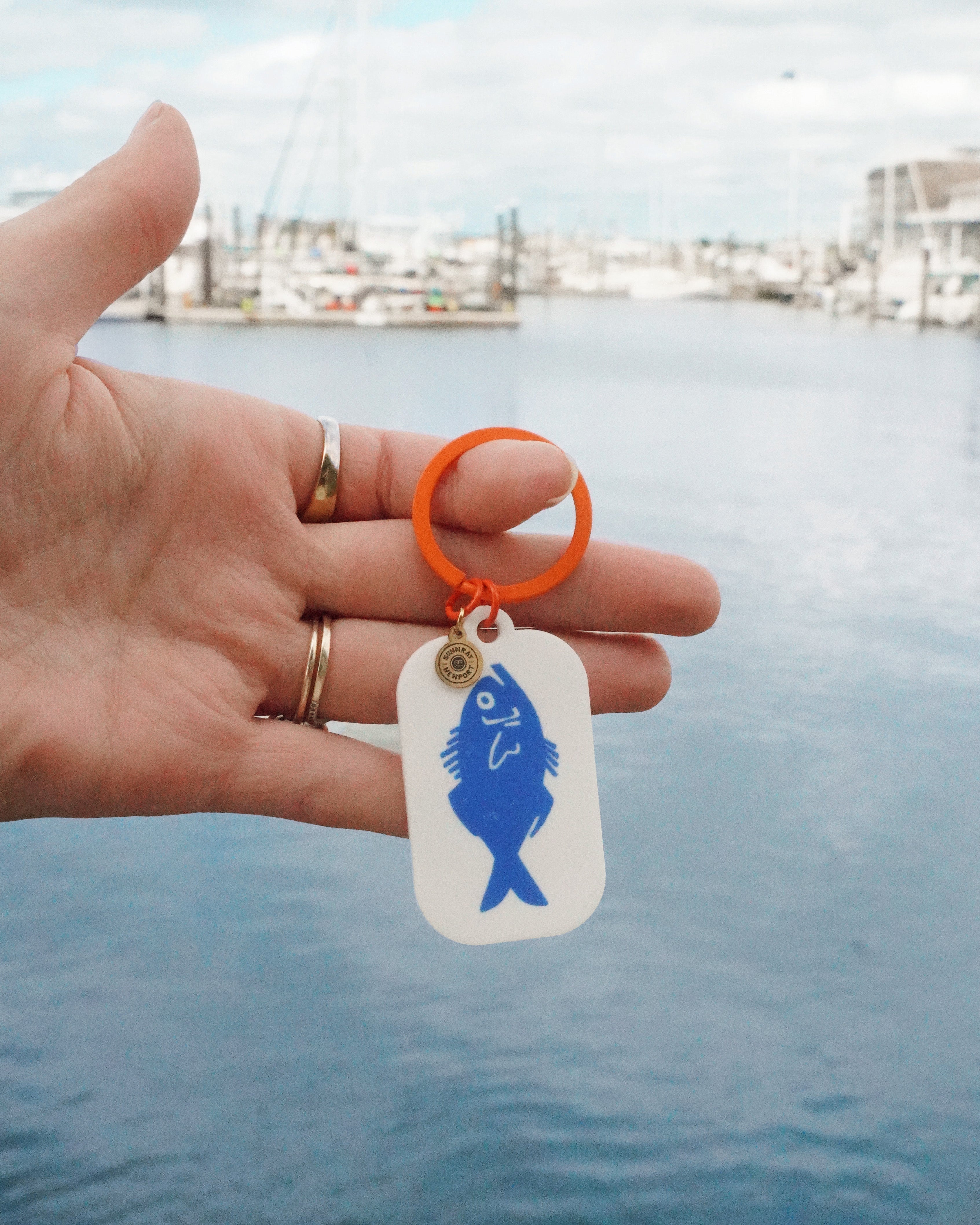 Blue Seabass Keychain