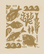 New England Fish Print