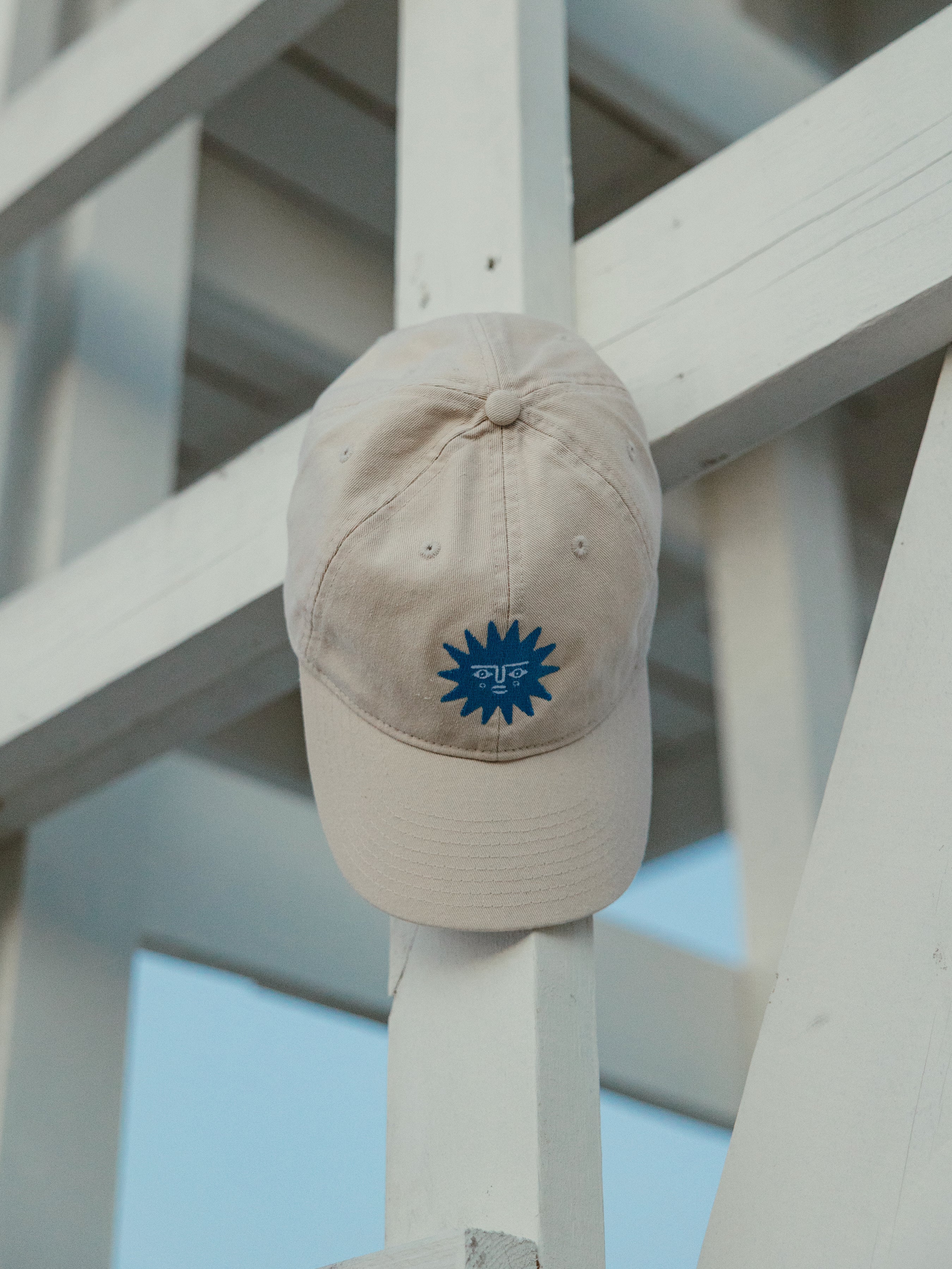 Little Blue Sun Embroidered Dad Hat