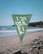 First Beach Pennant Flag