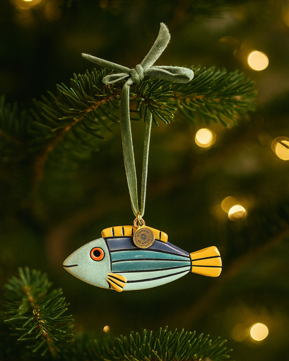 Handmade Mini Ceramic Fish Ornament