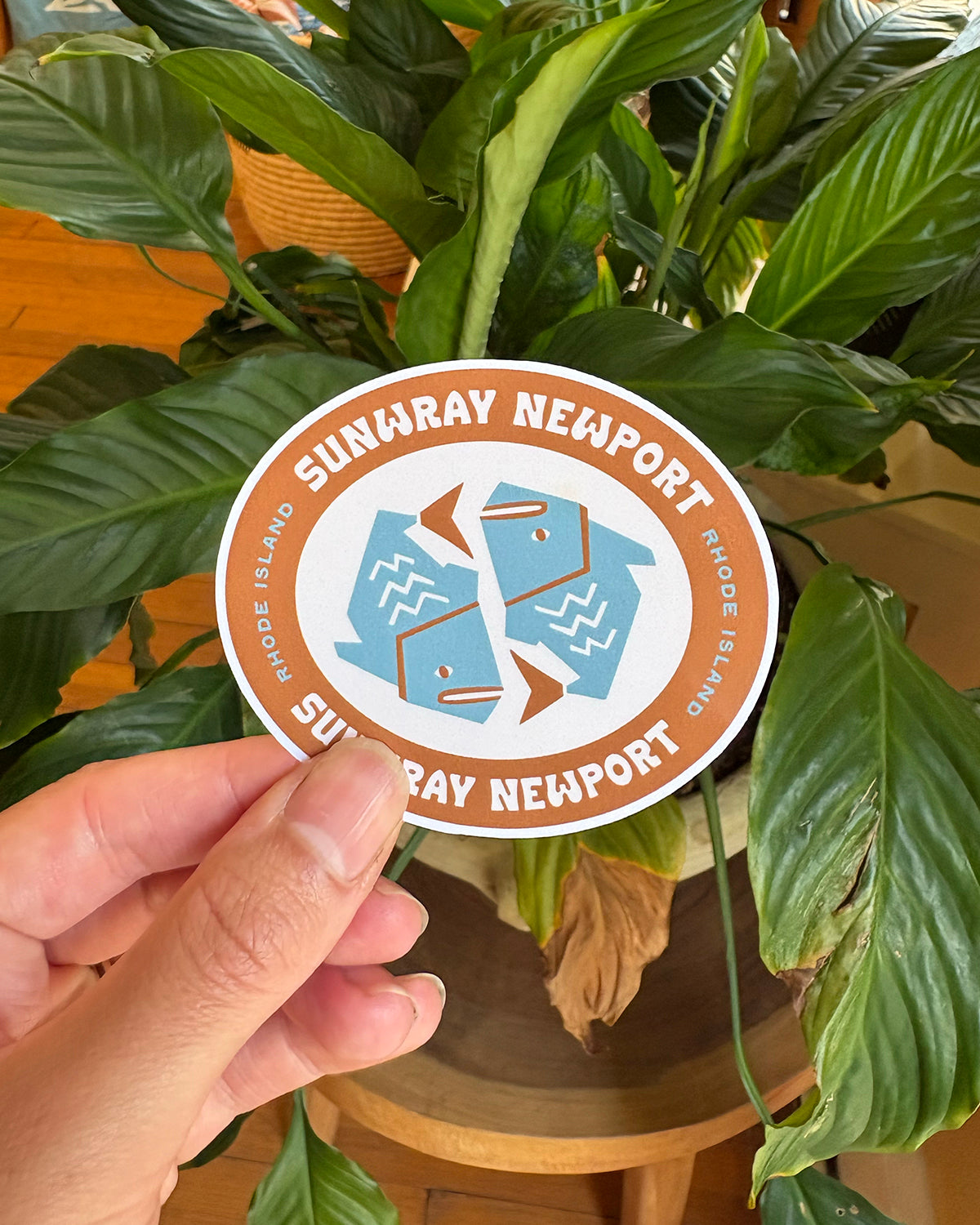 Sunwray Mirrored Fish Sticker