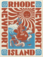 Folk Screen Printed Poster