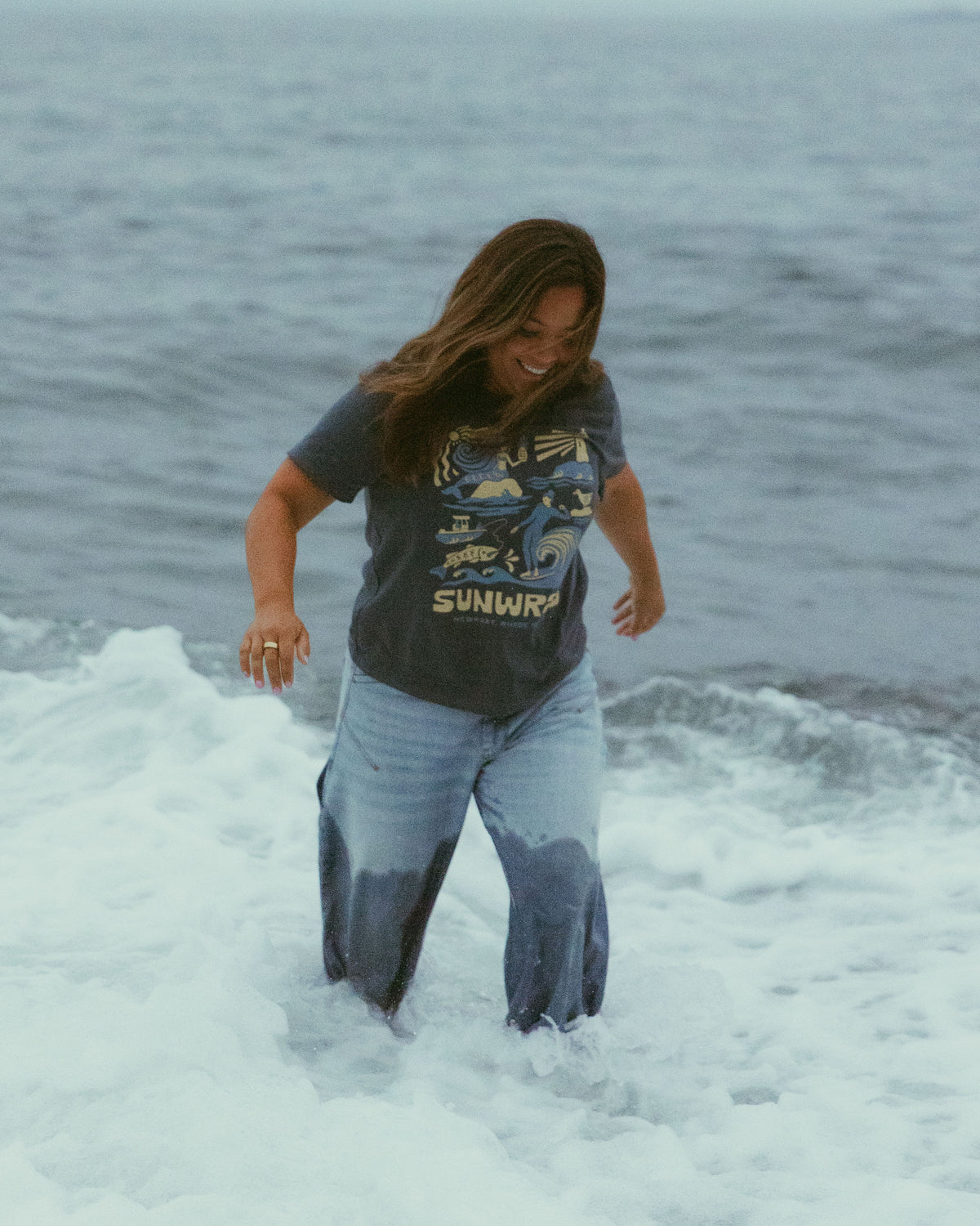 Sun & Sea Women's Tee, photo 4. Sunwray, Newport RI
