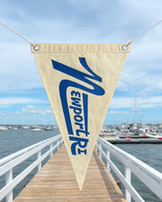 Retro Newport RI Pennant Flag