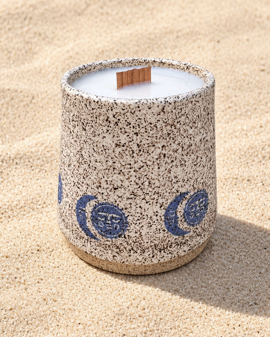 Sunwray Ceramic Soy Wax Candle, photo 3. Sunwray, Newport RI