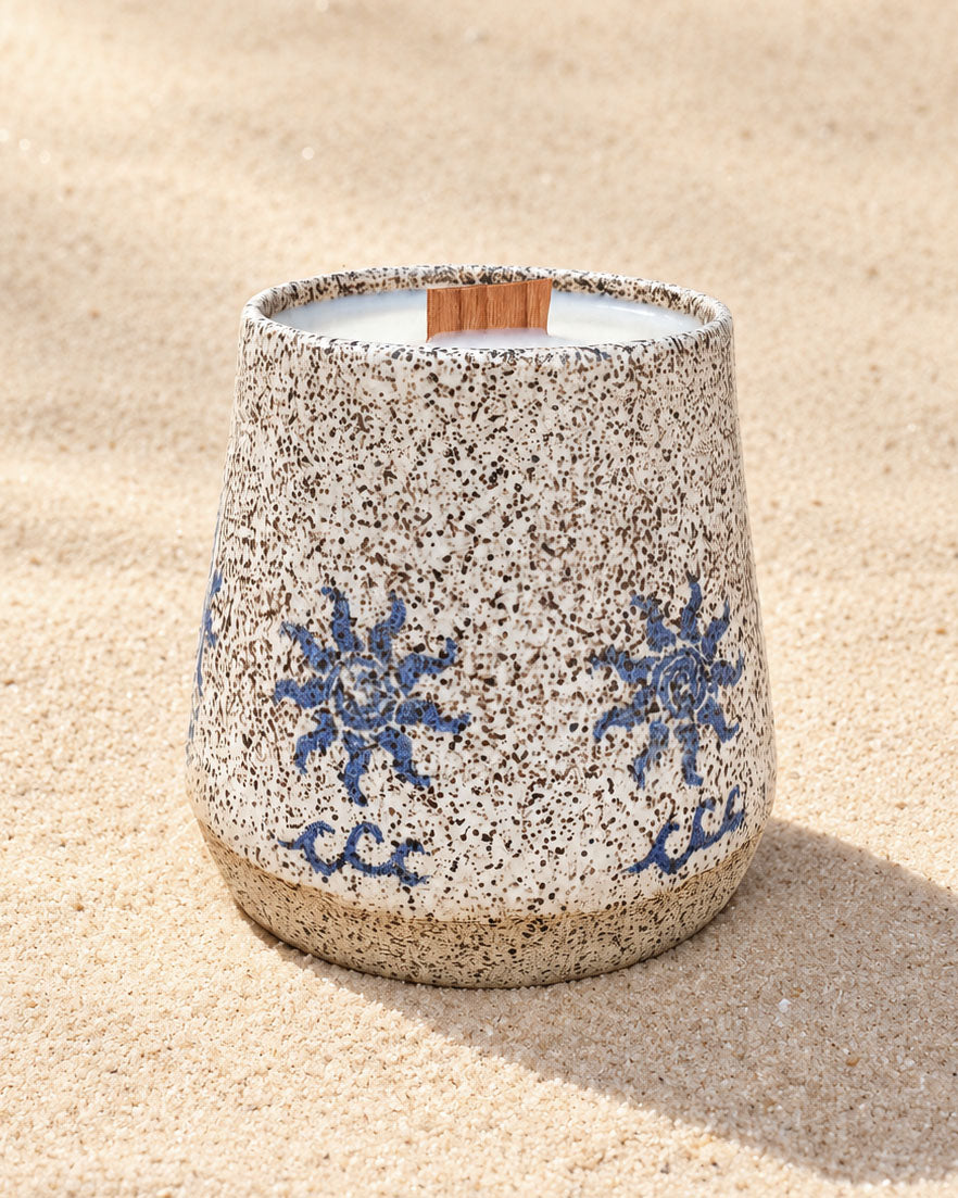 Sunwray Ceramic Soy Wax Candle. Sunwray, Newport RI