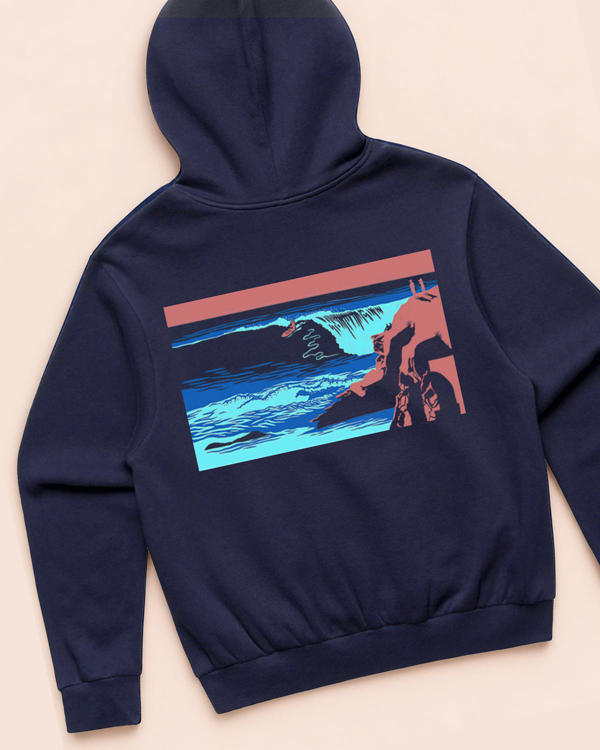 Cliff Walk Surfer Hoodie. Sunwray, Newport RI