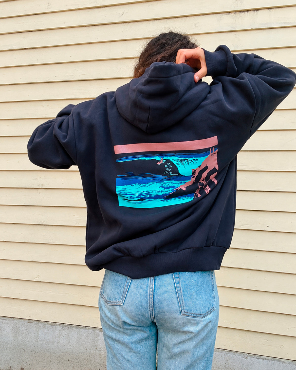 Cliff Walk Surfer Hoodie