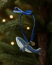 Handmade Mini Ceramic Whale Ornament